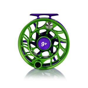 Hatch Outdoors Limited Edition Iconic Fly Reel The Jokester 9 Plus in Purple and Green